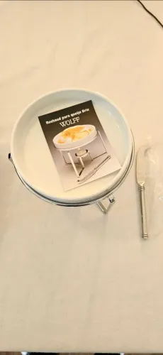 Rechaud para queijo Brie com faca wolff aç? Inox 15cm (Novo)