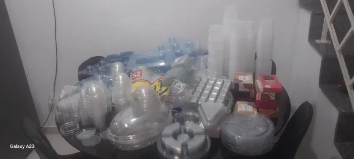 Embalagem tudo pela metade do preço