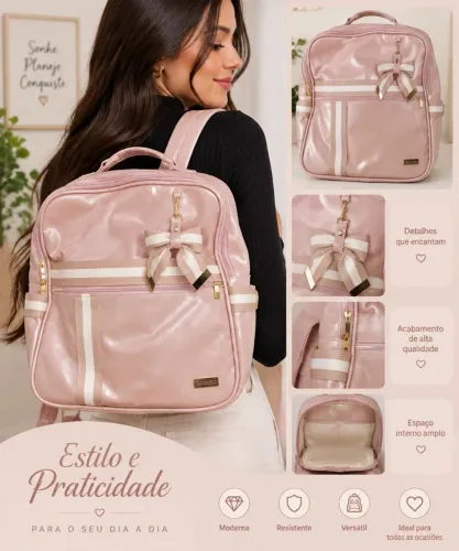 Mochila maternidade menina