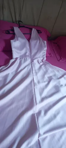 Vestido de festa acetinado