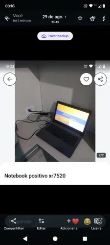 Notebook xr7520 Positivo Intell Perfeito Vamos negociar venda