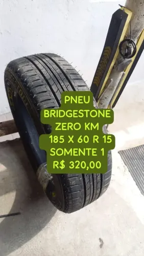 PNEU BRIDGESTONE 185 X 60 R 15, APENAS UMA UNIDADE, R$ 320, RETIRAR EM OSASCO, V. REMWDIOS
