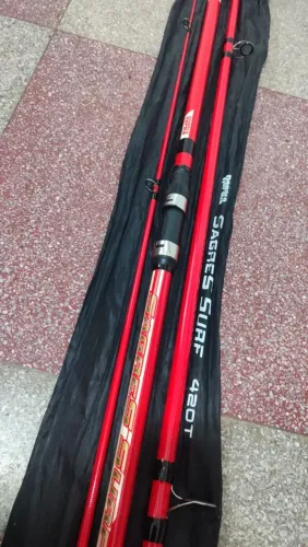 VARA DE PESCA RAPALA  4,20CM + MOLINETE SAHARA COMPLETO 