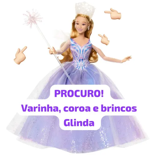 Boneca Glinda wicked Barbie collector Disney monster high magico de oz Ariana grande 