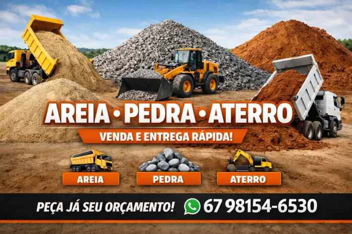 Areia - Pedra - Aterro