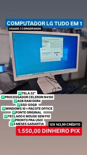 Computador tudo em 1 LG com garantia