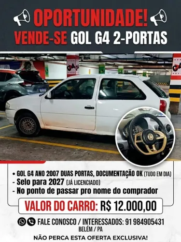 Volkswagen Gol Geração IV City 1.0 8V MI Total Flex Mec. 2P 2007