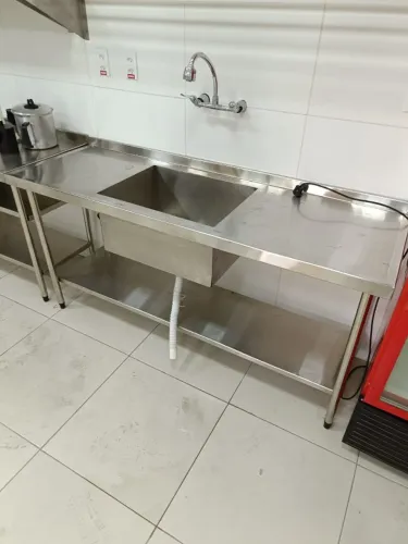 Bancadas em aço inox