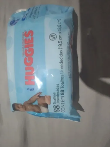 Kit com 10 Lenços umedecidos Huggies 88 unidades