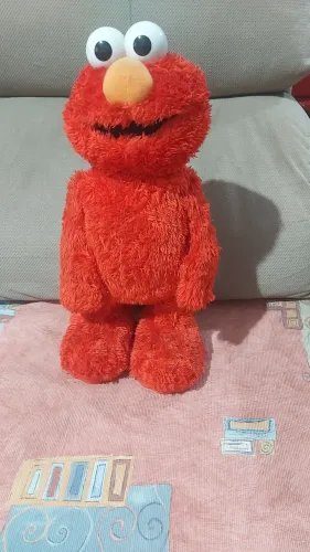 Boneco Elmo Vila Sésamo Gargalhada Original - Raridade - Funcionando Perfeitamente