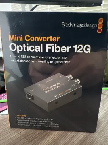 Mini converter Optical Fiber 12G 