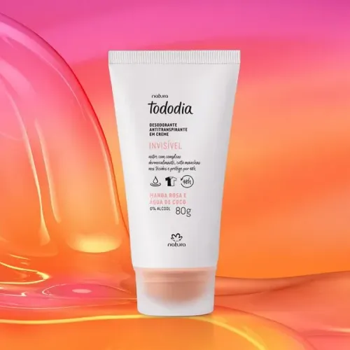 Desodorante em Creme Tododia Manga Rosa e Água de Coco 80g - Natura