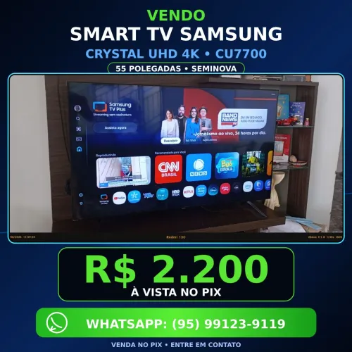 VENDO TV SAMSUNG CRISTAL 55 4K