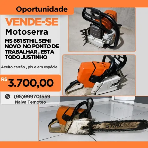 Vendo motosserra semi novo