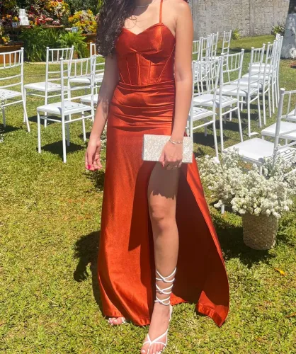 Vestido terracota 
