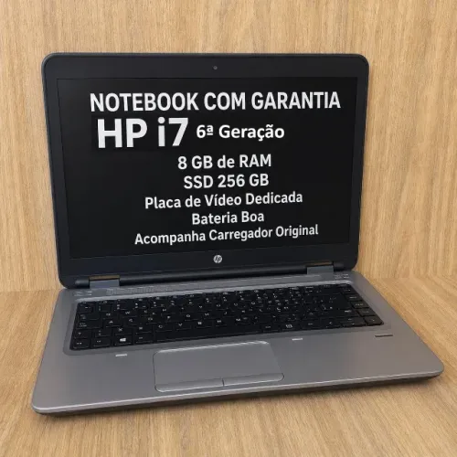 Notebook HP i7 com Placa de Vídeo - 8GB RAM SSD 256GB + Garantia (Compra Segura)