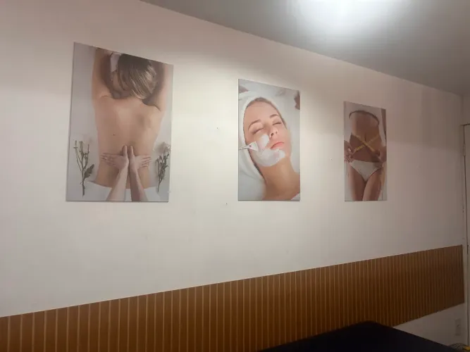3 quadros decorativos estética grande 