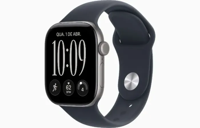 Apple Watch Series 12 42MM - Cinza-espacial - Novo Lacrado