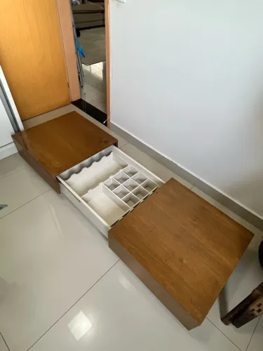 Mesa de centro adega embutida em madeira!