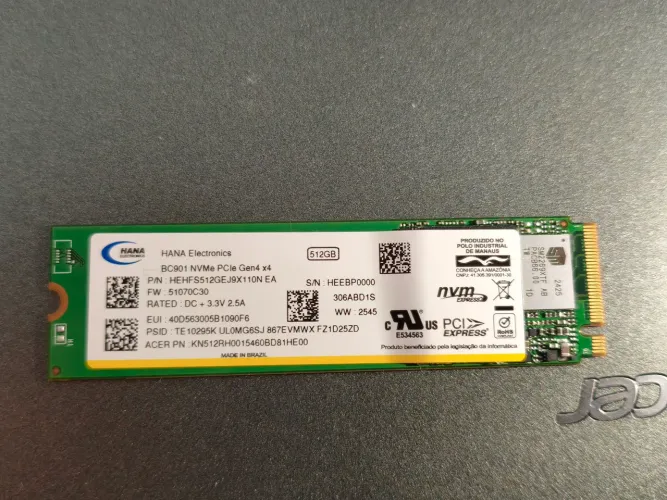 SSD 512GB M.2 NVMe PCIe Gen4 x4