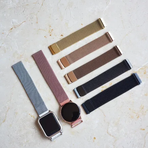 Pulseira milanese 20mm ( Galaxy Active 1, Galaxy Active 2, Amazfit Bip, Gts e Q9)