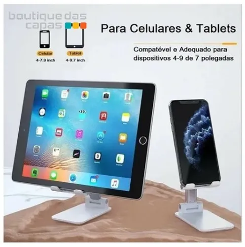 Suporte Celular De Mesa Retrátil Ajustável Móvel Tablet iPad ch0251