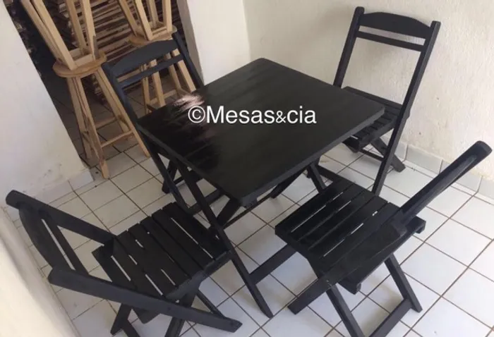 Mesa cadeira para sua loja