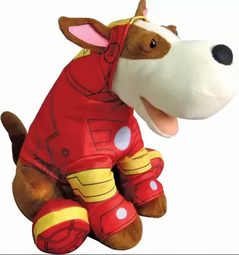 Pelúcia que fala Cão Spock Homem de Ferro Avengers Candide NOVO
