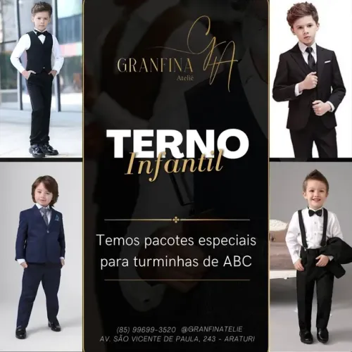 Aluguel de ternos infantil 