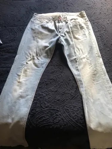 Calça jeans  masculina carmim