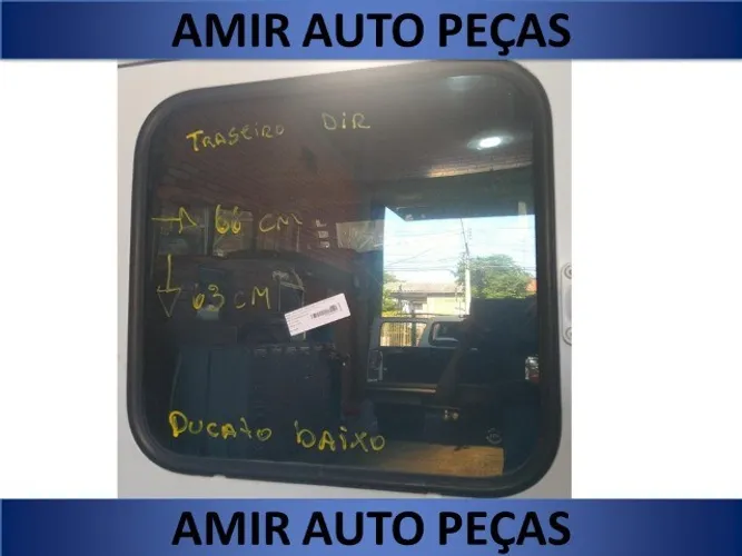 Vidro Vigia Porta Traseira Lado Direito Fiat Ducato Teto Baixo 