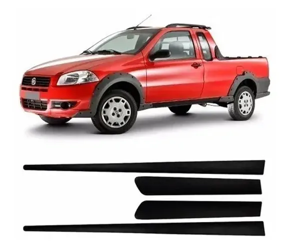 Jogo Friso Lateral Strada - Preto Top Mix