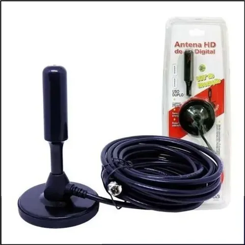 Antena Digital interna para tv Hdtv 3.5 Dbi Cabo 5m