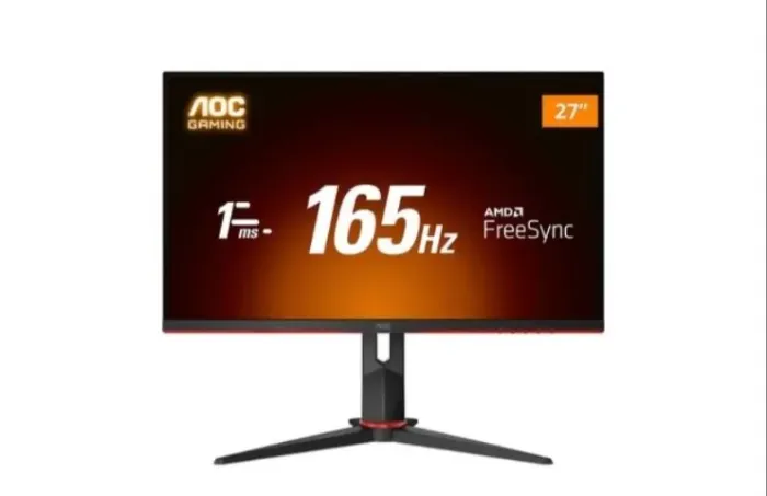 Monitor Gamer AOC 27, 165Hz, Full HD, 1ms, DisplayPort, HDMI e VGA, Ajuste de Altura 