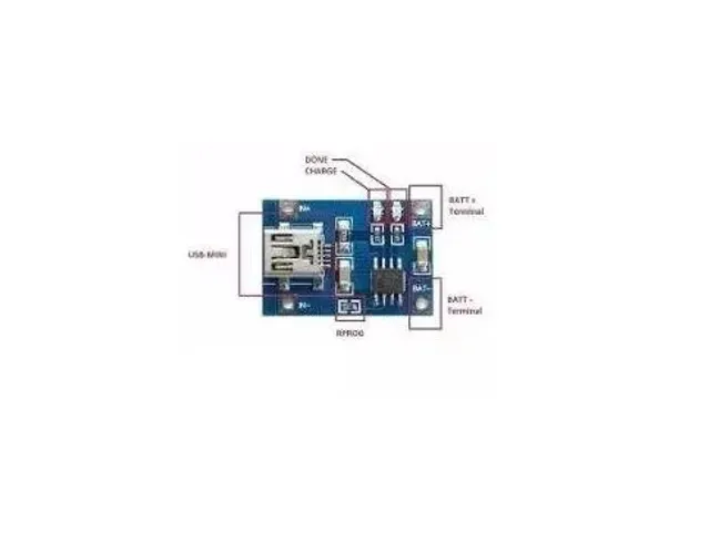 Carregador Bateria Lítio Liion Tp4056 18650 Proteção Arduino Automação Robotica COD-AM112 