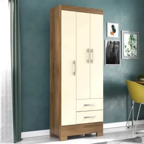 Guarda Roupa 03 Portas Solteiro - Novo de Fábrica