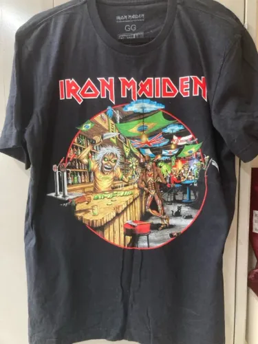 Camisa Iron Maiden Tour Brasil