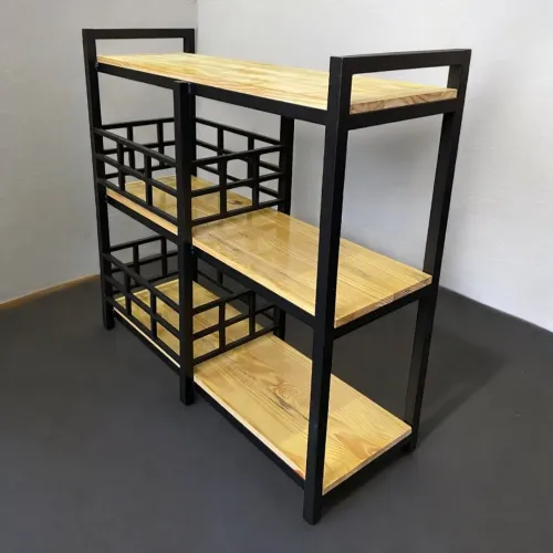 100x107x40 Aparador Fruteira Mesa industrial Escritório escrivaninha Pratilheira estante