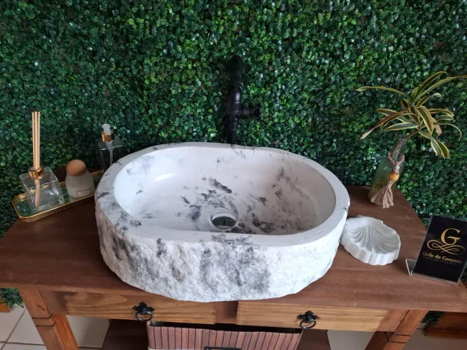 Pia de Concreto para Banheiro - Decoração Minimalista