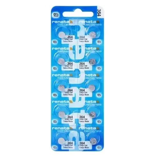 Pilhas Baterias 364, Relógio 1.55v Renata Sr622SW (Swiss Made) Original
