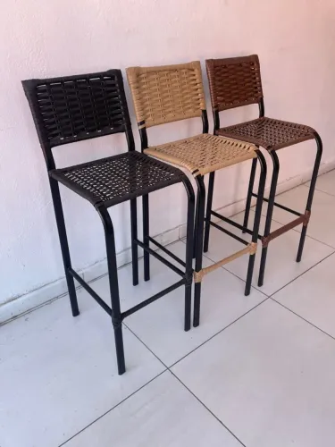 CADEIRA DE FIBRA E FERRO 32x36. 70CM DE PROMOÇÃO
