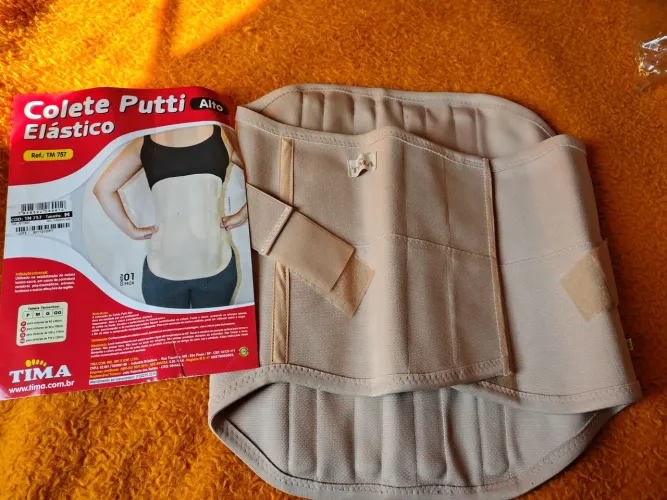 Colete Putti Alto Elástico para tratamento e suporte