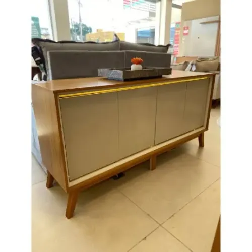 Buffet de madeira com 3 portas e design moderno requinte / ENTREGA HOJE !!! 