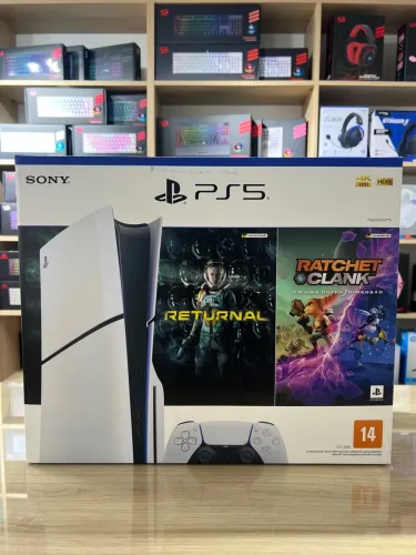 PS5 Slim 1TB Mídia Física + Bundle || 12x sem juros, Loja Física