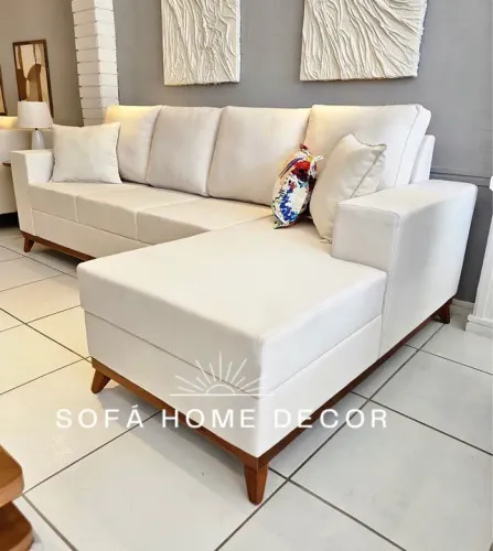SOFÁ EM LINHO DE CANTO