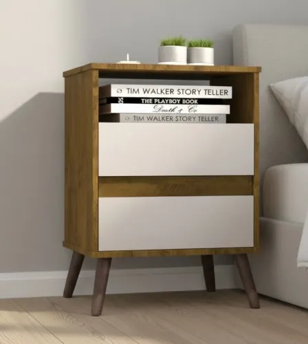 Criado mudo Paris nova com 2 gavetas