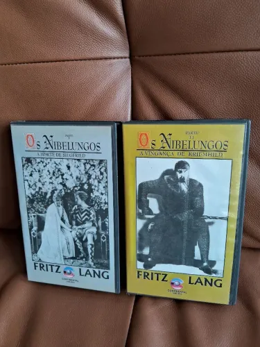Fitas VHS  os Nibelungos vol. 1 e 2 de Friz Lang