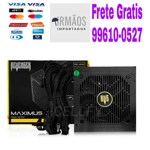 Fonte para Pc Gamer 750w 80Plus