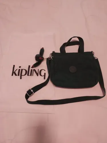 Bolsa kipling (original) tiracolo verde