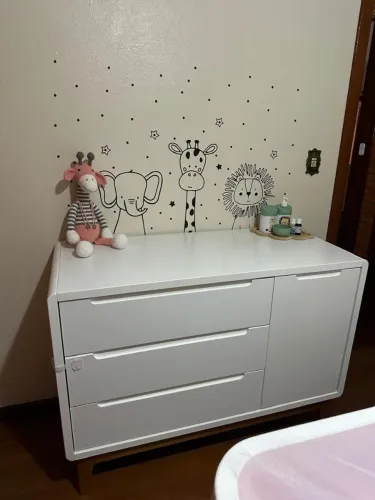 Kit Berço/minicama e Cômoda - Quarto de bebê Cia do Móvel Bo (usado)